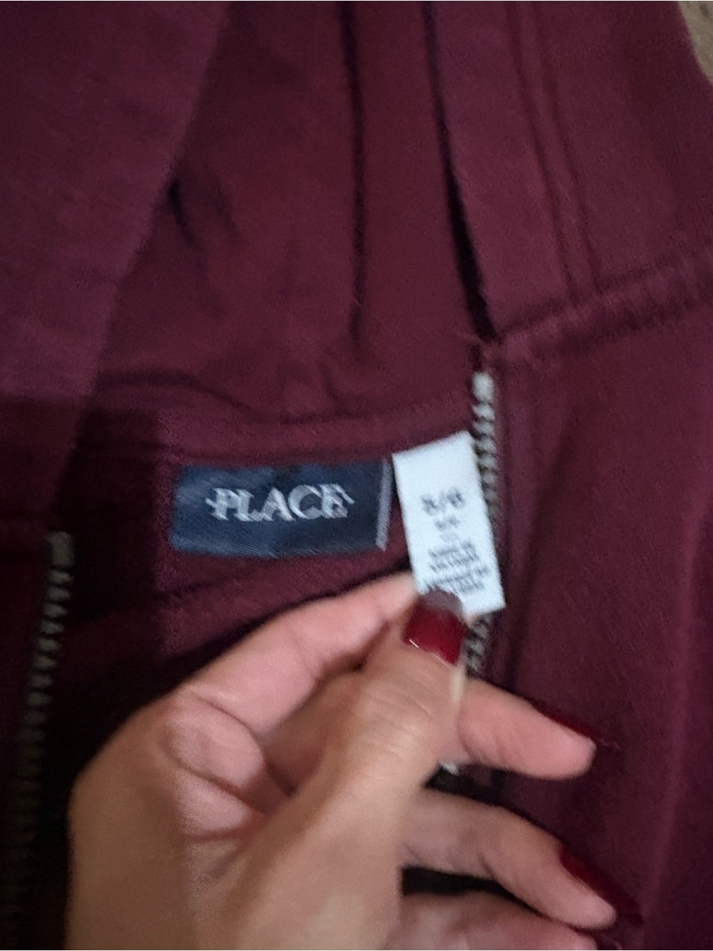 The Children's Place Maroon Full-Zip Kids Jacket